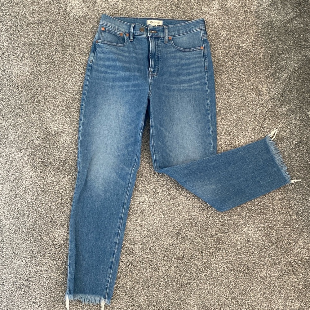 Madewell Women's Straight Leg Blue Jeans